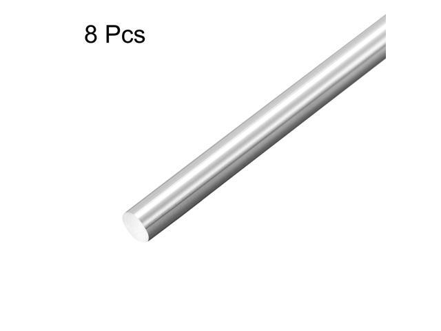 5mm x 400mm 304 Stainless Steel Solid Round Rod for DIY Craft - 8pcs