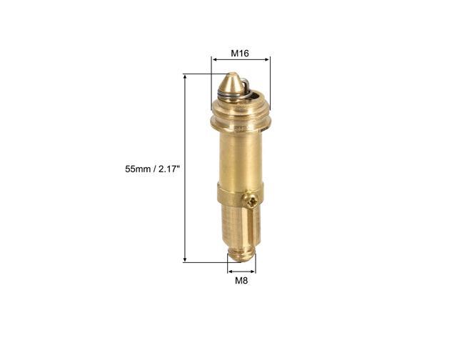 Pop Up Bolt Basin Bath Sink Drain Waste Click Clack Brass Push Spring Plug