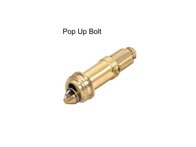 Pop Up Bolt Basin Bath Sink Drain Waste Click Clack Brass Push Spring Plug