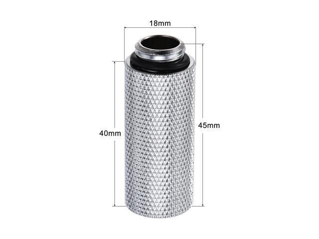 Male to Female Extender Fitting G1/4 x 40mm for PC Water Cooling System Silver