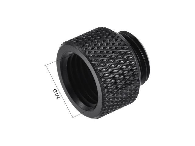 Male to Female Extender Fitting G1/4 x 10mm for PC Water Cooling System Black 4pcs