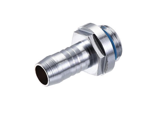Brass Hose Fitting G1/4 Thread with OD 9mm Nozzle for PC Water Cooling System 4pcs