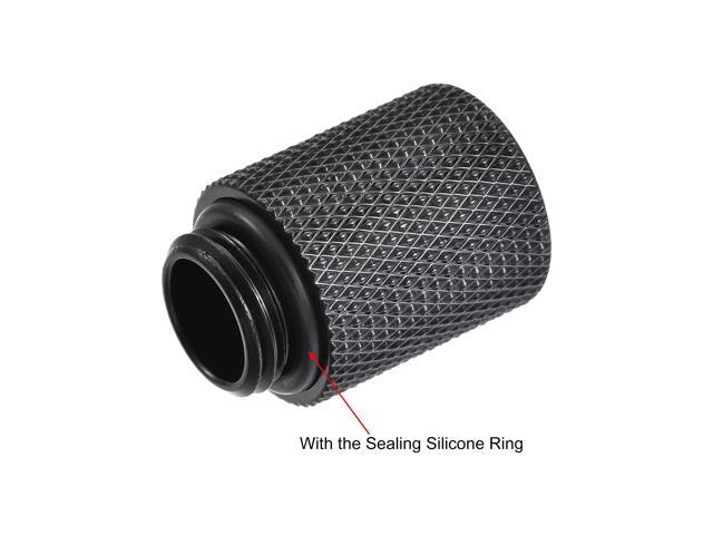 Male to Female Extender Fitting G1/4 x 20mm for PC Water Cooling System Black 4pcs