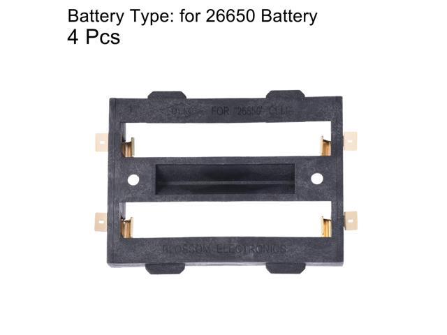 Battery Case Storage Box 2 Slots x 3.7V Battery Holder for 2 x 26650 Battery 4Pcs