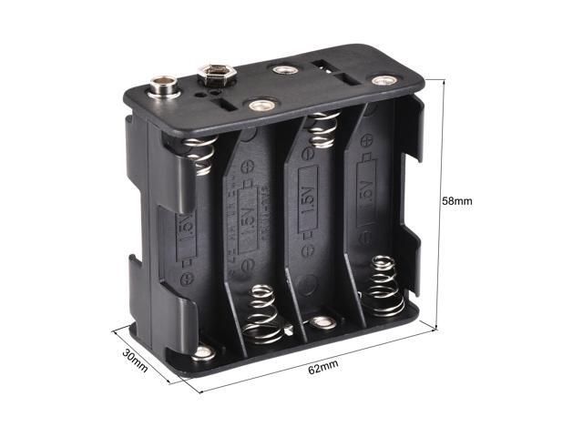 Battery Case Storage Box 8 Slots x 1.5V Battery Holder for 8 x AA Battery with Standard Snap Connector