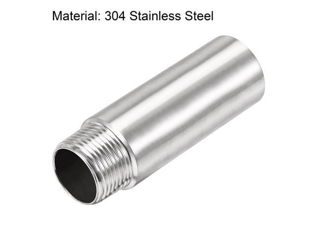 Shower Head Extension Arm Stainless Steel G3/4 Male to G3/4 Female Thread 100mm Length Cast Pipe Fitting Coupler