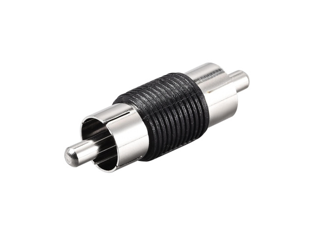 RCA Male to RCA Male Audio Video Coupler Adapter Nickel Plated 10pcs