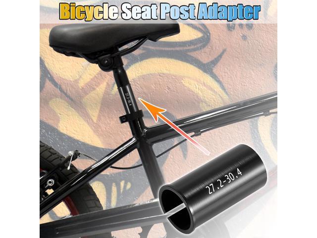 27.2 to 30.4mm Bicycle Bike Seat Post Tube Adapter Seatpost Reducing Sleeve Adapter Aluminium Alloy Black