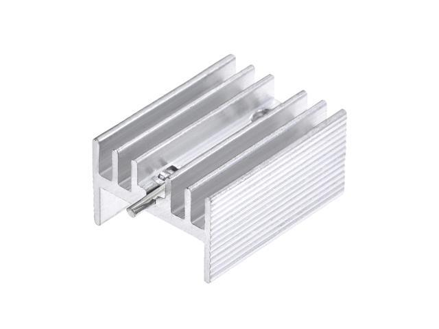 20mm x 15mm x 10mm TO-220 Aluminum Heatsink for Cooling MOSFET Transistor Diodes with a Support Pin 20pcs