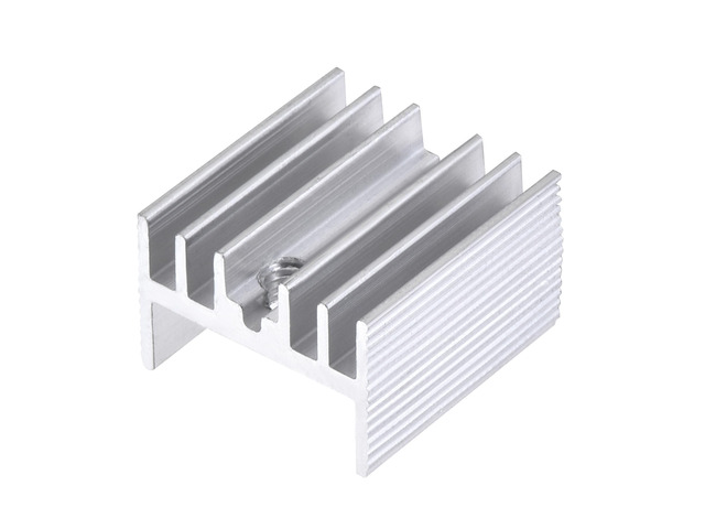 16mm x 15mm x 10mm TO-220 Aluminum Heatsink for Cooling MOSFET Transistor Diodes 10pcs