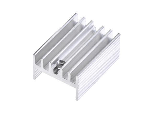 20mm x 15mm x 10mm TO-220 Aluminum Heatsink for Cooling MOSFET Transistor Diodes 10pcs