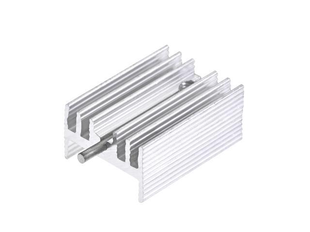 21mm x 15mm x 10mm TO-220 Aluminum Heatsink for Cooling MOSFET Transistor Diodes with a Support Pin 10pcs