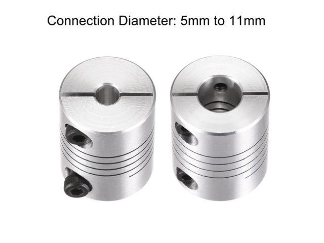 Motor Shaft 5mm to 11mm Helical Beam Coupler Coupling 25mm Dia 30mm Length