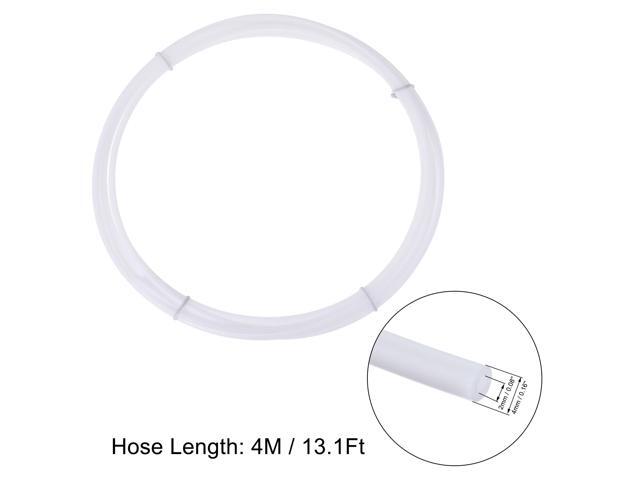 Pneumatic PTFE Air Tubing Kit Hose Air Line Tubing 4mm OD 4M White with M5 M10 Push to Connect Fittings