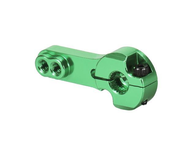 5PCS 25T Aluminum Servo Horns M3 Threads Metal Steering Arm for Futaba Savox Xcore RC Car Truck Buggy Airplane - Green