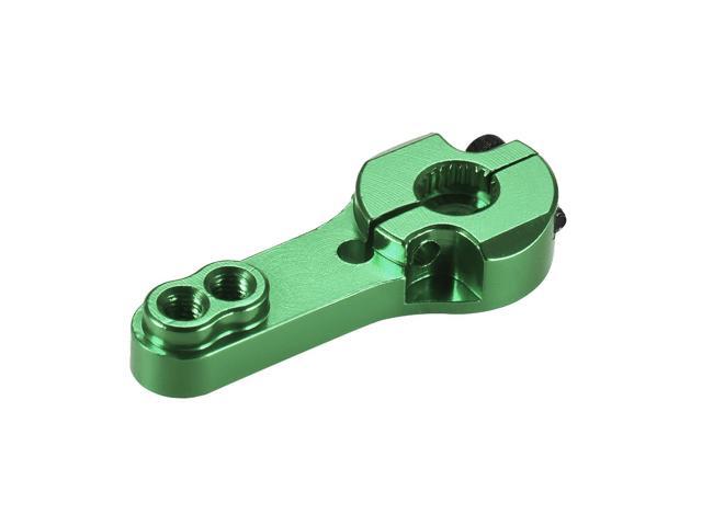 5PCS 25T Aluminum Servo Horns M3 Threads Metal Steering Arm for Futaba Savox Xcore RC Car Truck Buggy Airplane - Green