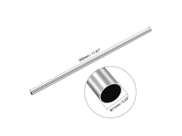 304 Stainless Steel Round Tube 11mm OD 0.5mm Wall Thickness 300mm Length