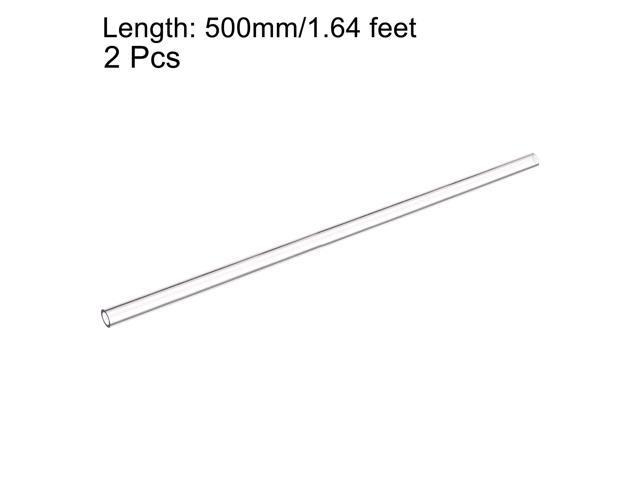 PETG Tubing Hard Tube 12mm ID, 16mm OD, 0.5m Length, Clear for PC Water-cooling System 2pcs