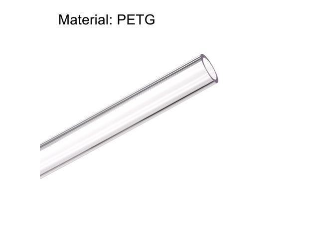PETG Tubing Hard Tube 12mm ID, 16mm OD, 0.5m Length, Clear for PC Water-cooling System 2pcs