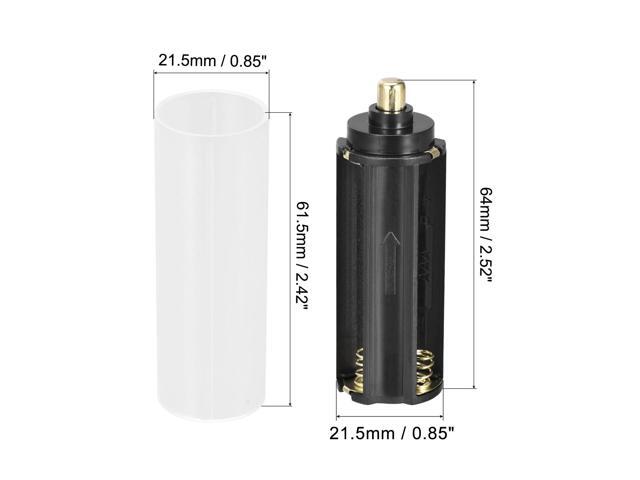 AAA Battery 3x1.5V Storage Adapter Case,18650 Battery Holder Converter for 18650 LED Flashlight 4 Set