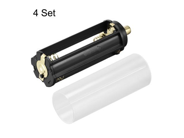 AAA Battery 3x1.5V Storage Adapter Case,18650 Battery Holder Converter for 18650 LED Flashlight 4 Set