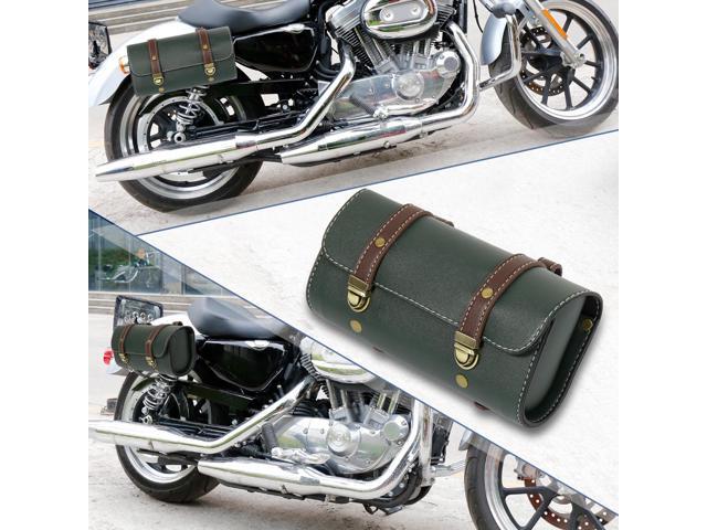 Motorcycle Saddlebag Side Tool Bags Cycling Luggage Bag Waterproof Quick Release Buckles Green
