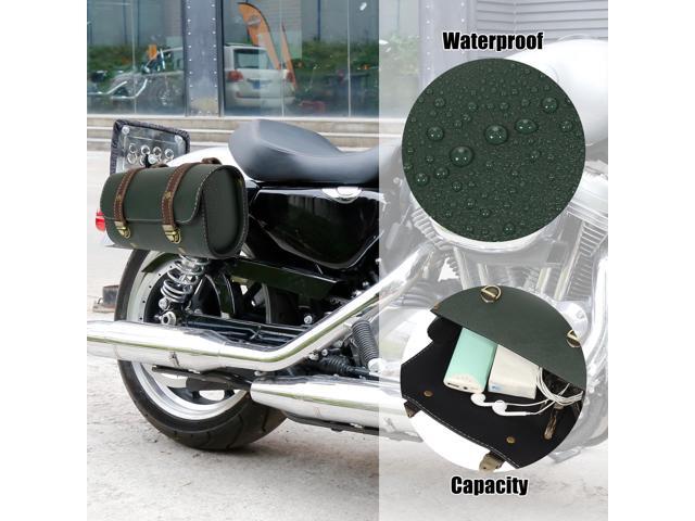 Motorcycle Saddlebag Side Tool Bags Cycling Luggage Bag Waterproof Quick Release Buckles Green
