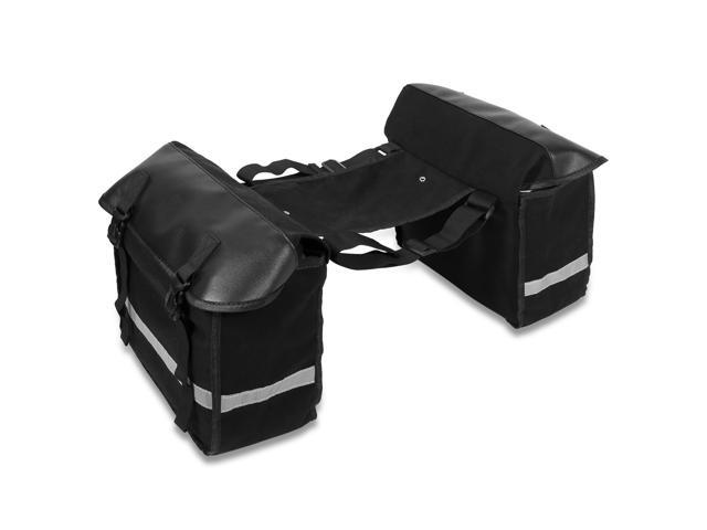 1Pair Motorcycle Saddlebag Side Tool Bags Cycling Luggage Bag Waterproof Nylon Black