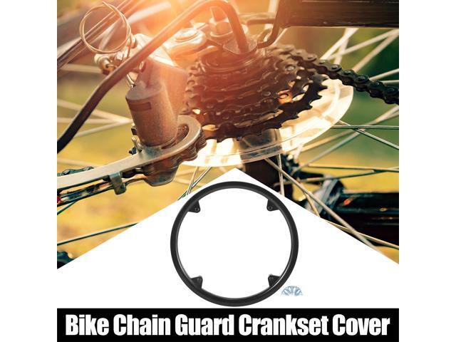 48 Teeth 12cm Bicycle Bike Crankset Chain Wheel Cover Protector Chain Wheel Protective Cover Black
