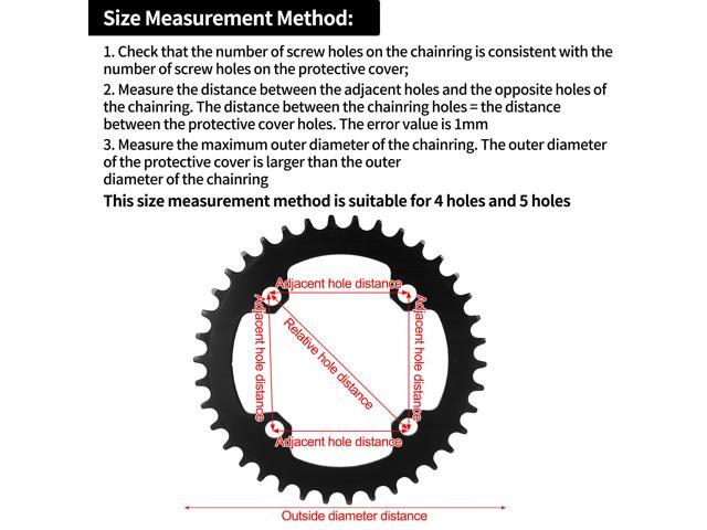 48 Teeth 12cm Bicycle Bike Crankset Chain Wheel Cover Protector Chain Wheel Protective Cover Black