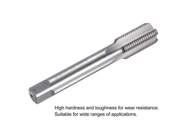 Thread Milling Threading Tap 9/16'-18 UNF, Left Hand Machine HSS (High Speed Steel) 6542 Uncoated 4 Straight Flutes 2B Tolerance Grade