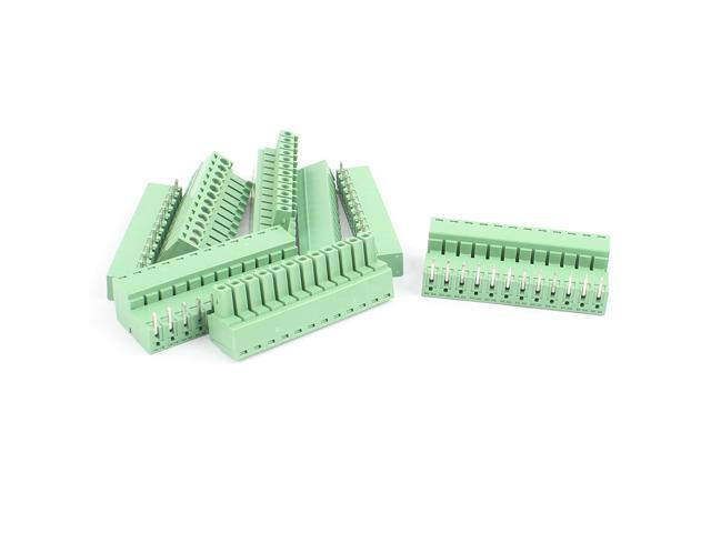 Photos - Other for repair Unique Bargains 5 Pairs 3.81mm Pitch 12Pin Male to Female PCB Pluggable Terminal Block Con 