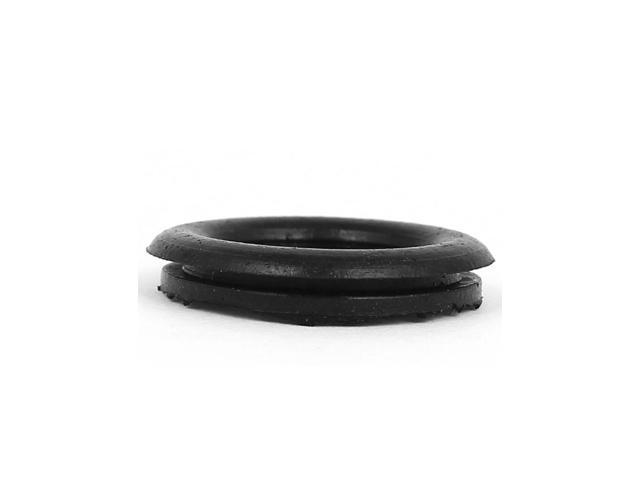 5pcs Black Rubber Closed Blind Blanking Hole Wire Cable Gasket Grommets 22mm