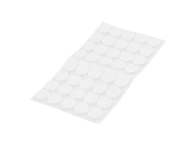 Table EVA Round Anti Scratch Furniture Feet Pads Covers White 15mm Dia 40pcs