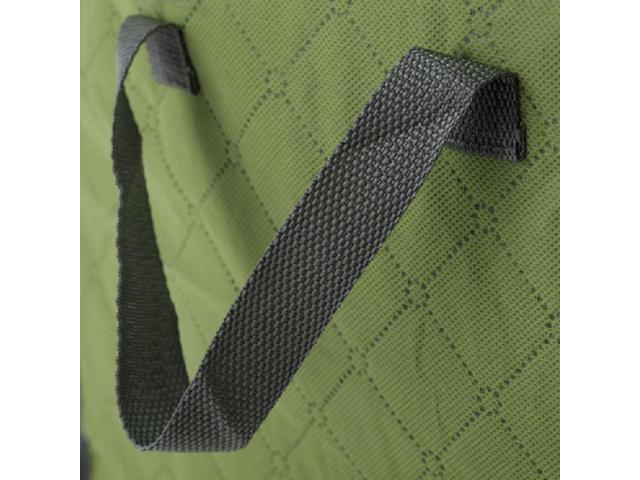 Unique Bargains Bamboo Charcoal Green Zippered Handles Cloths Quilt Bedding Blanket Storage Bag