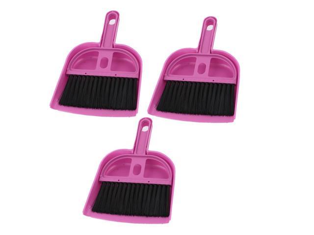 3 Pcs Portable PC Desk Computer Keyboard Duster Cleaning Cleaner Brush Pink