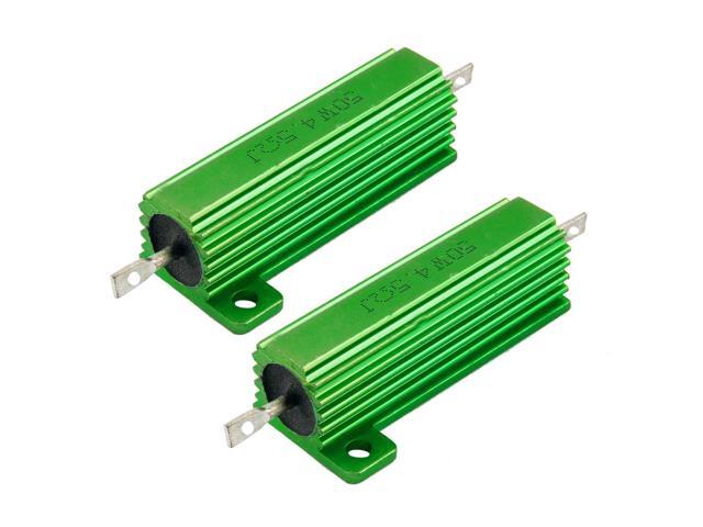 Unique Bargains Unique Bargains Chassis Mounted 50W 4.5 Ohm 5% Aluminum Case Wirewound Resistor 2pcs