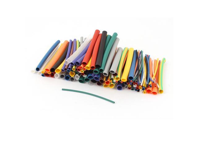 Unique Bargains 144Pcs 2:1 Heat Shrink Wire Wrap Assortment Kit Tubing Cable Sleeve Tube 6 Sizes