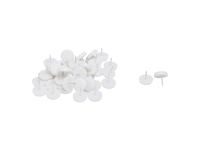 Unique Bargains Plastic Pads Protector Furniture Chair Table Leg Feet Glides Nails 41pcs for Home Essential