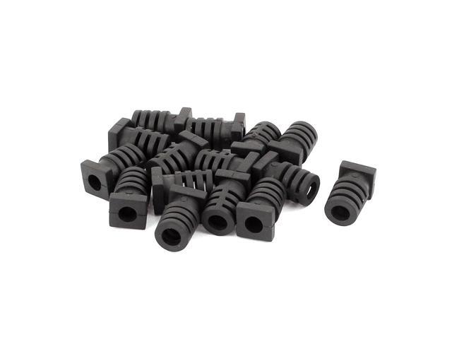 15 Pcs Rubber Strain Relief Cord Boot Guard Wire Cable Sleeve Hose 20mm x 6mm