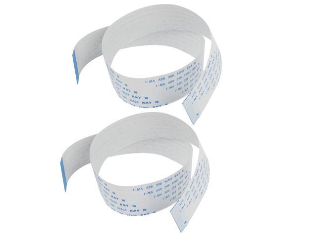 2pcs 0.5mm Spacing 40 Terminals FPC FFC Flexible Flat Cable Wire Cord 40cm Long