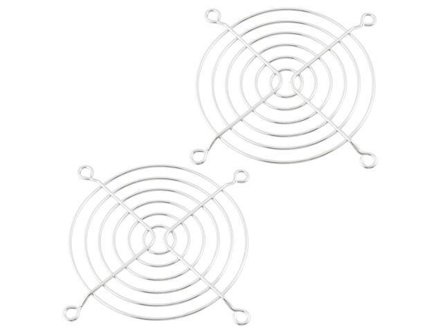 Unique Bargains Metal Wire 90mm CPU Fan Grill Guard Protector 2 Pcs for PC Computer