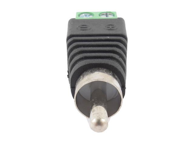 5pcs UTP Cat5 Cat6 Cable to AV Phono RCA Male Jack Plug Adapter for CCTV