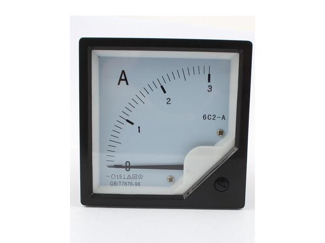 Unique Bargains DC 0-3A 6C2-A Direct Current Analog Ampere Panel Meter Class 1.5