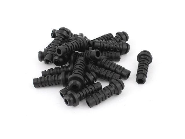 20pcs 27mmx7mmx4mm Micro Strain Relief Cord Boot Protector for Cellphone Charger