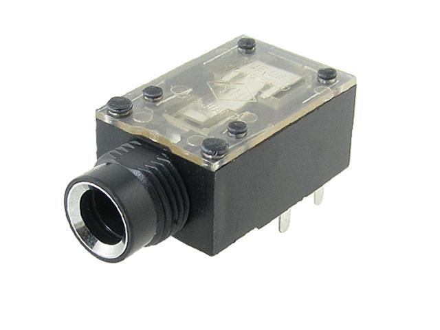 6.5mm 1/4' Stereo Jack PCB Panel Mount Connector Cable Plug 9 Pin