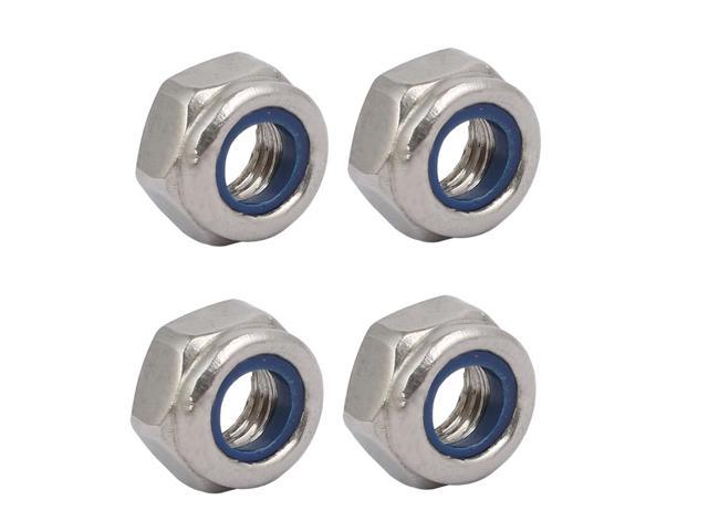 Photos - Other for repair Unique Bargains 4pcs M6 x 1mm Pitch Metric Thread 304 Stainless Steel Left Hand Lock Nuts 