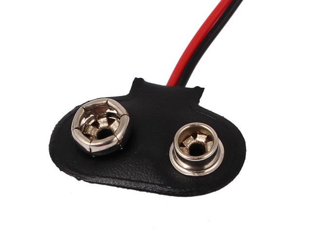 5 Pcs Battery Power Cable Plug Clip 9V DC Barrel Jack Connector Wire 13cm Length