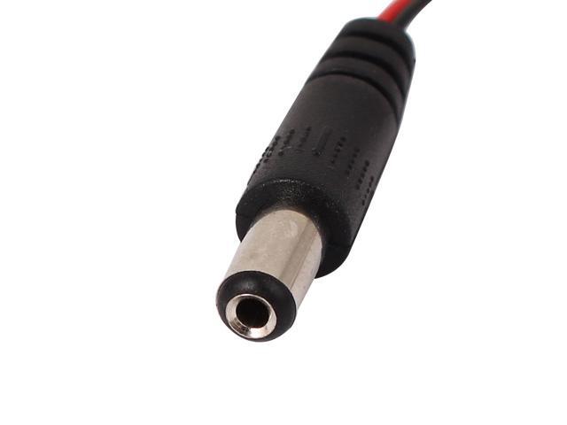 5 Pcs Battery Power Cable Plug Clip 9V DC Barrel Jack Connector Wire 13cm Length