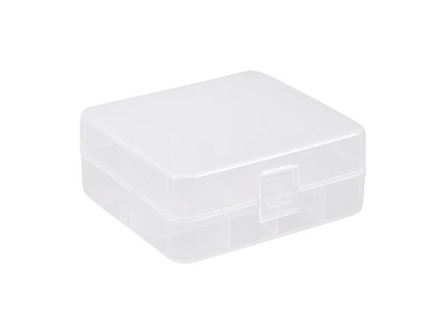Photos - Power Tool Battery Unique Bargains Transparent Plastic Case Holder Storage Box Container for 